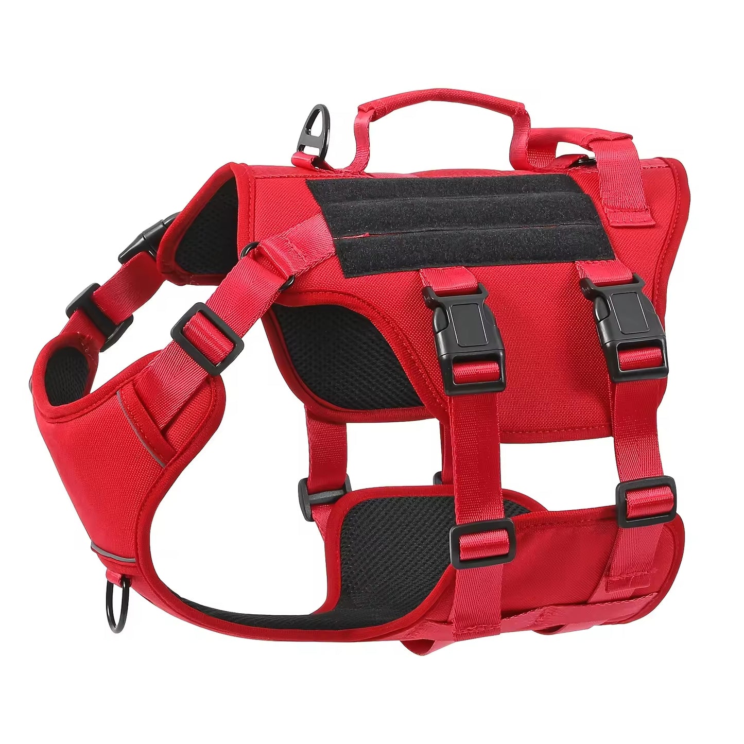Tactical Dog Harness - No-Pull Reflective Vest with Dual Handles