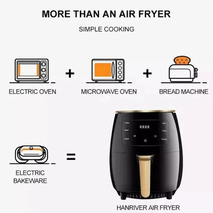6L Digital Air Fryer - Oil-Free Cooking with Touch Screen Control