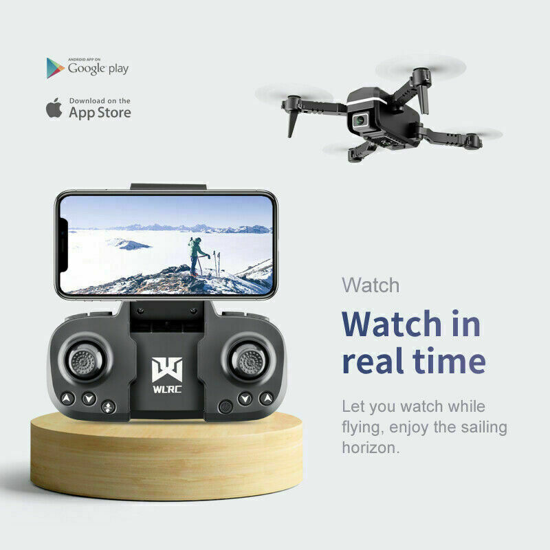 4K Drone with Dual Camera - WiFi FPV RC Quadcopter with 2 Batteries