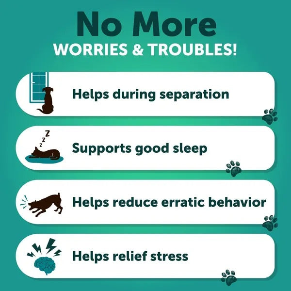 Hemp Calming Treats for Dogs - Anxiety Relief Chews (120 Count)