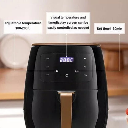 6L Digital Air Fryer - Oil-Free Cooking with Touch Screen Control